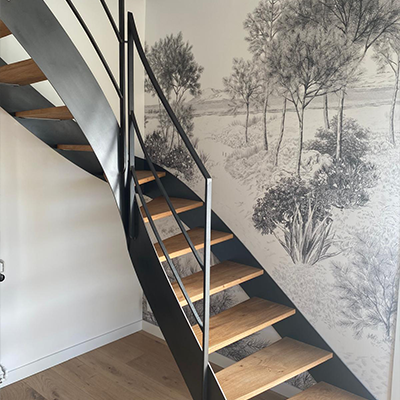 Service papier peint escaliers