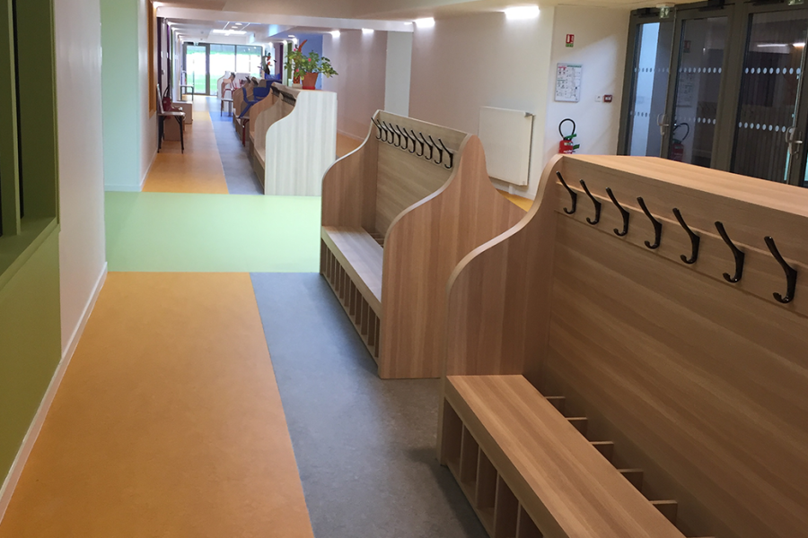 Revêtement de sols vinyles école