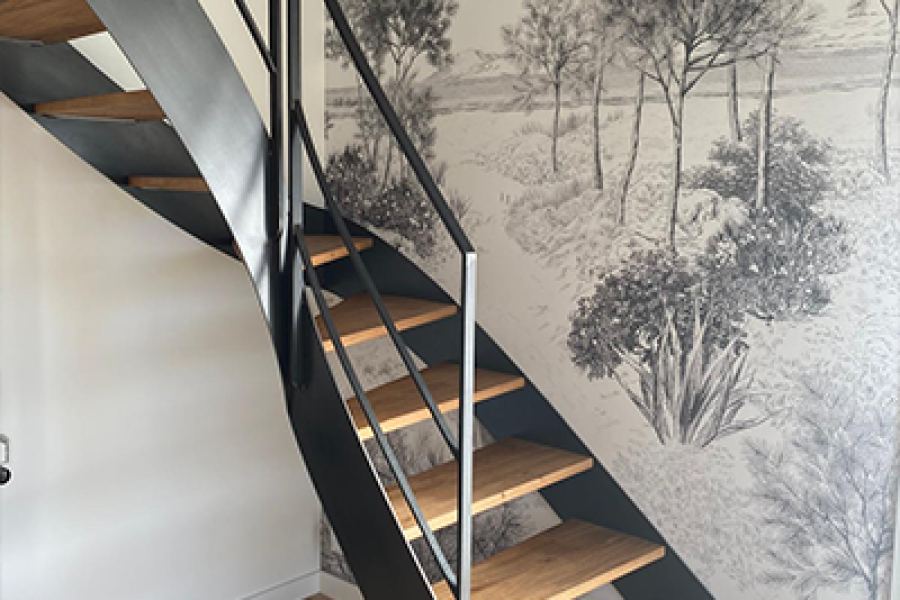 Service papier peint escaliers