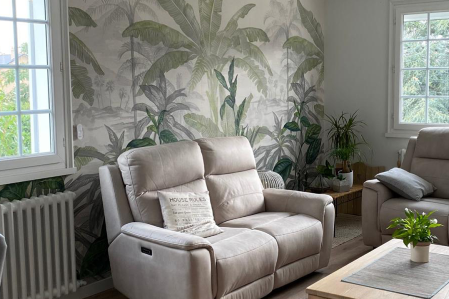 Papier peint salon